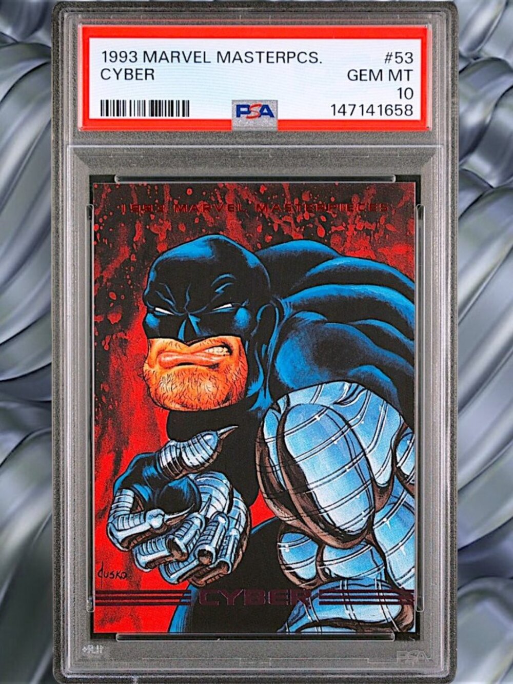 1993 Marvel Masterpieces #53 Cyber PSA 10 Pop 33